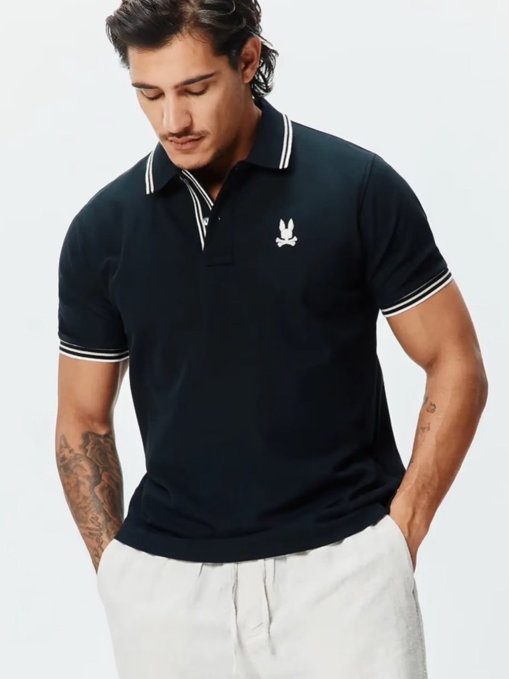 Psycho bunny Mens Brad Pique Polo 7/XL